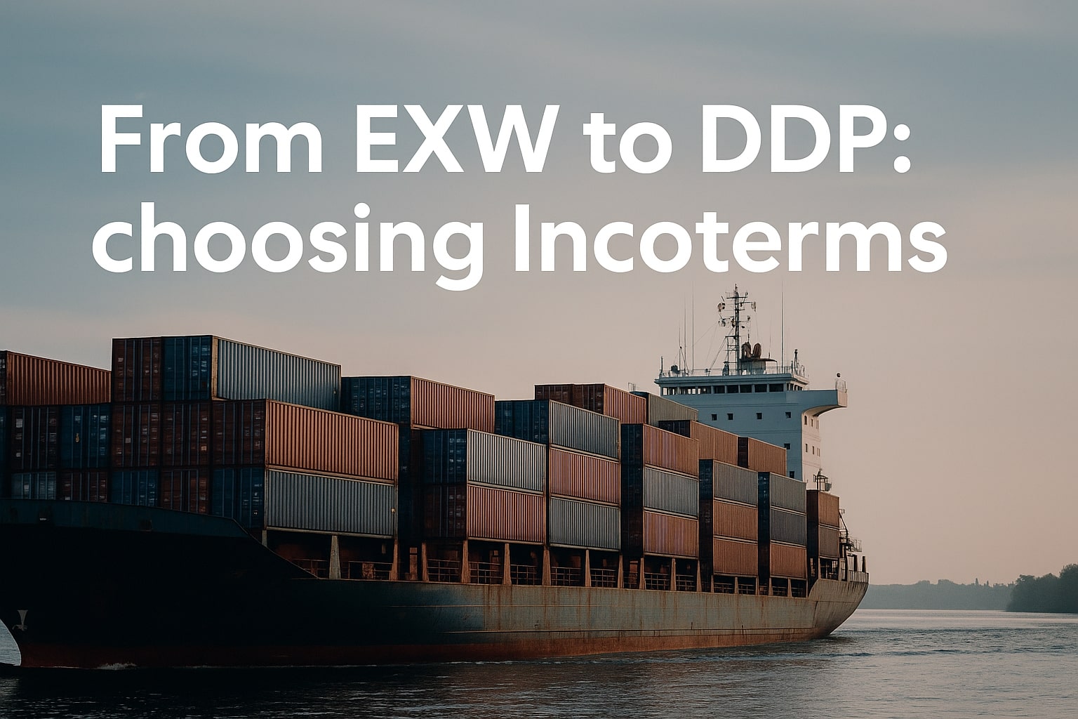 From EXW to DDP: choosing Incoterms